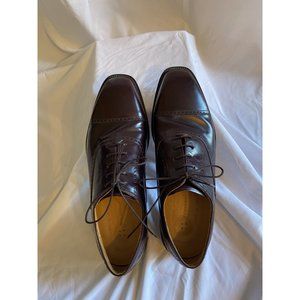 Rockport APM1141E Burgundy Leather Oxford Cap Toe Dress Shoes Men Size 11.5W